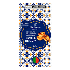 CHOCOLATE AO LEITE COM RECHEIO DE PASTEL DE NATA 90 G - Imagem 2