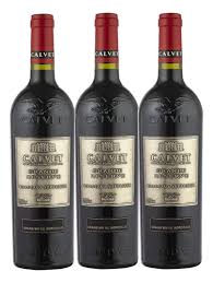 KIT 3 VINHOS CALVET BORDEAU SUPERIEUR METAL 750 ML