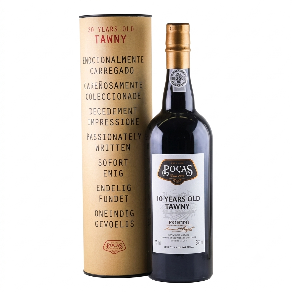 VINHO DO PORTO POÇAS 10 YEARS OLD TAWNY 750 ML